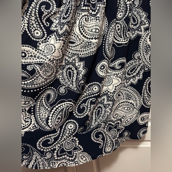 Emma & Michele Dress Women’s L Long Sleeve A-Line Paisley Stretch Pockets boho - Picture 16 of 16